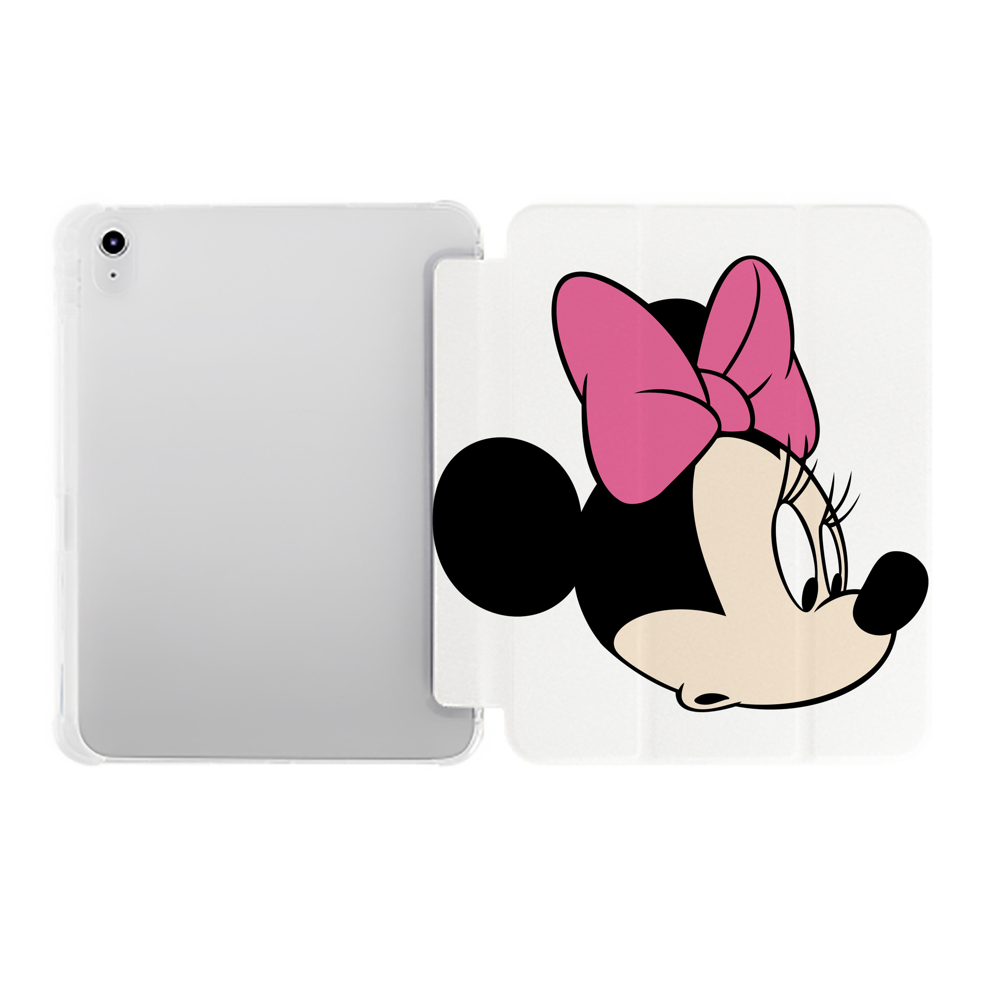 （画像用） ミッキーマウス Mickey Mouse IPad ケース ペン収納付き 三つ折りスタンド PUレザー×シリコン 対応機種9.5/10.5/10.9インチ
